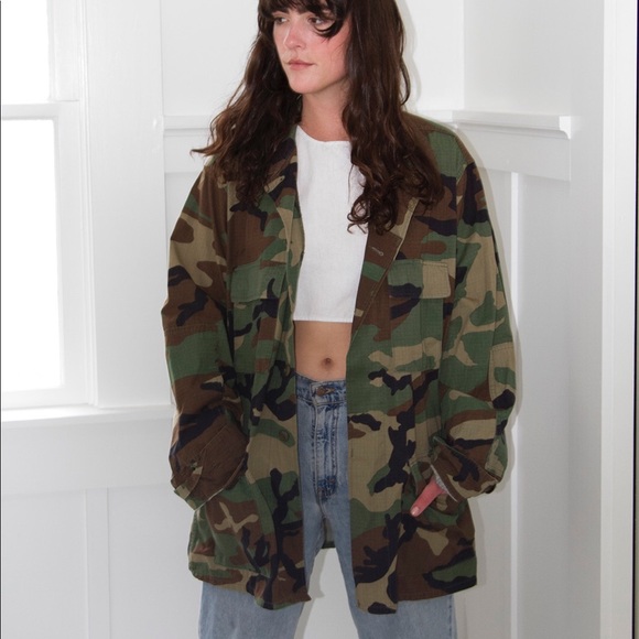 oversized army fatigue jacket